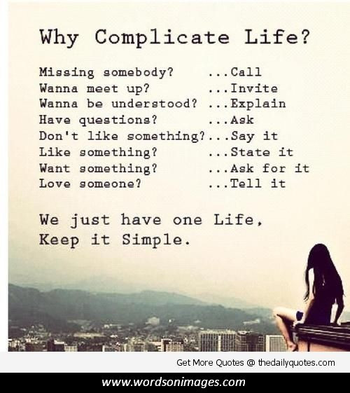 Quotes About Life Being Complicated
 Life Is plicated Quotes QuotesGram