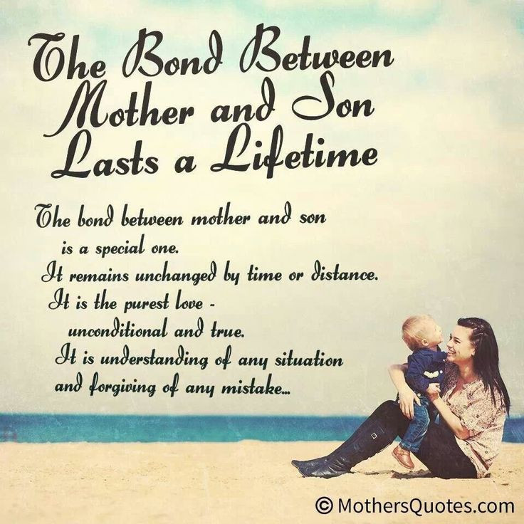 Quotes About Mother And Son
 Bond between mother and son Quotes Pinterest