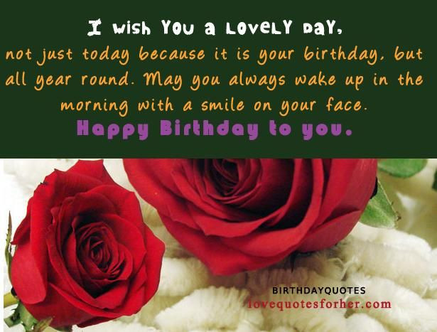 Quotes For Girlfriend Birthday
 25 best ideas about Happy birthday for her on Pinterest