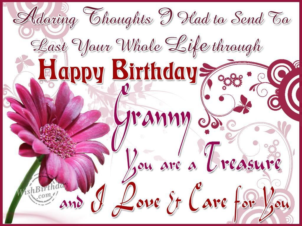 Quotes For Grandmas Birthday
 Happy Birthday Granny s and for