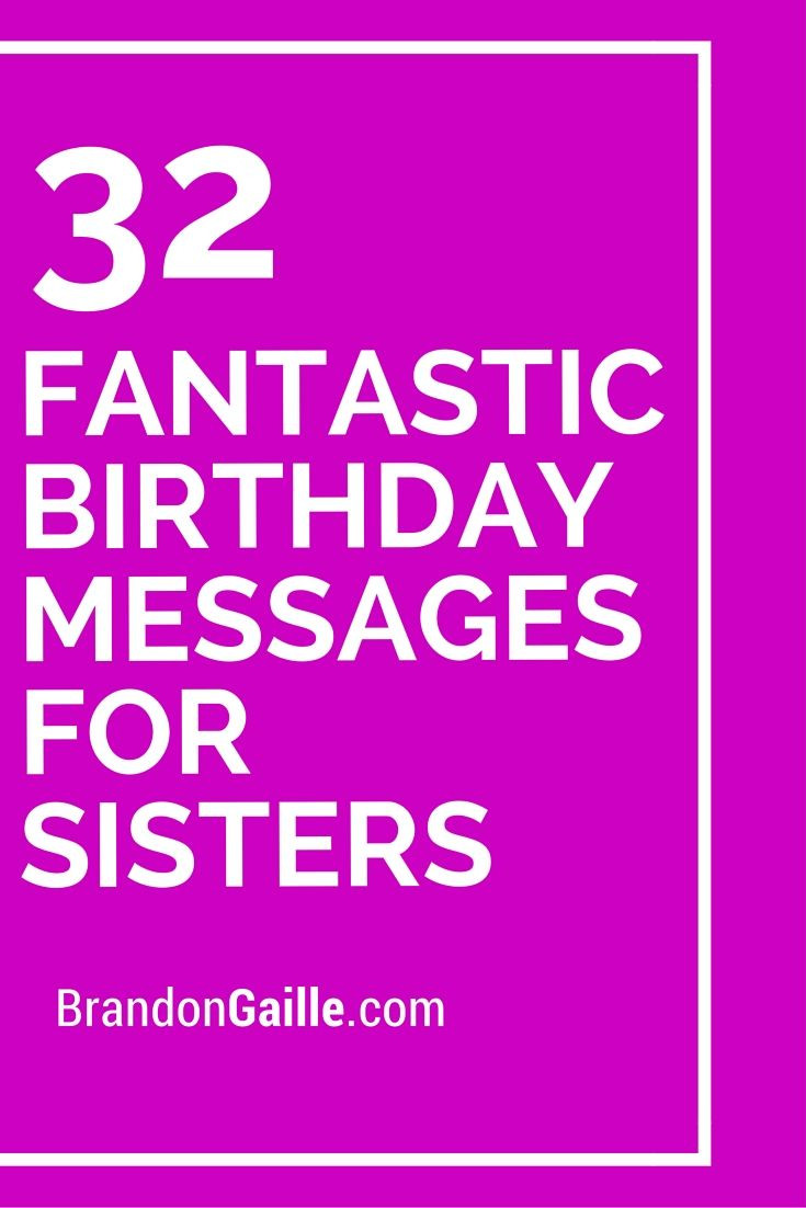 Quotes Sisters Birthday
 33 Fantastic Birthday Messages for Sisters