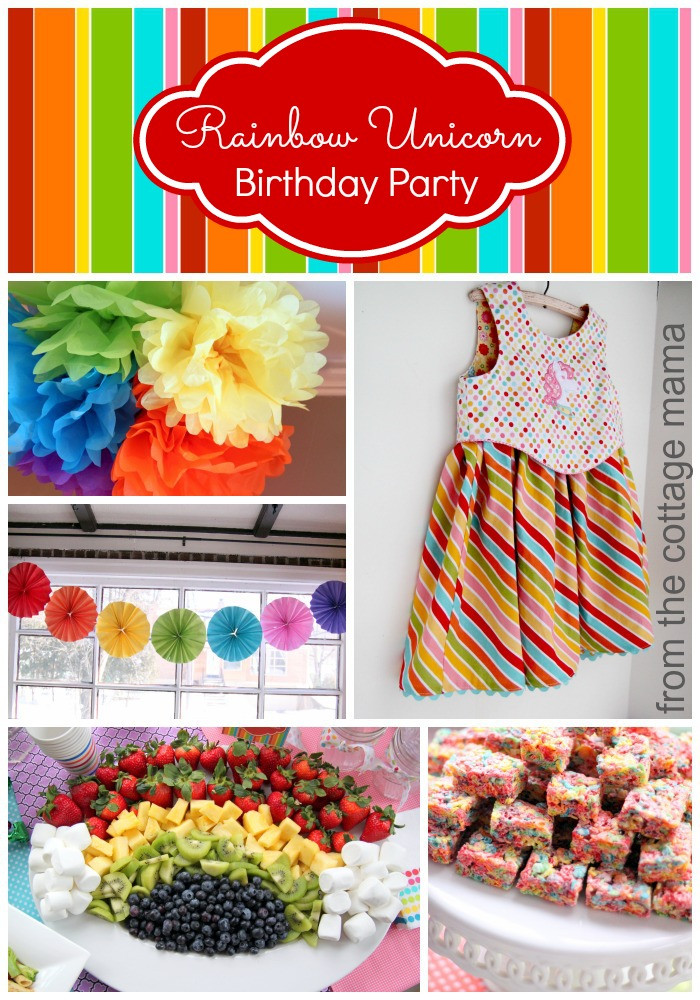 Rainbow And Unicorn Party Ideas
 Rainbow Unicorn Birthday Party with Free Printables The