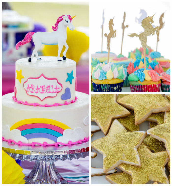 Rainbow Unicorn Birthday Party Ideas
 Kara s Party Ideas Rainbow Unicorn Birthday Party