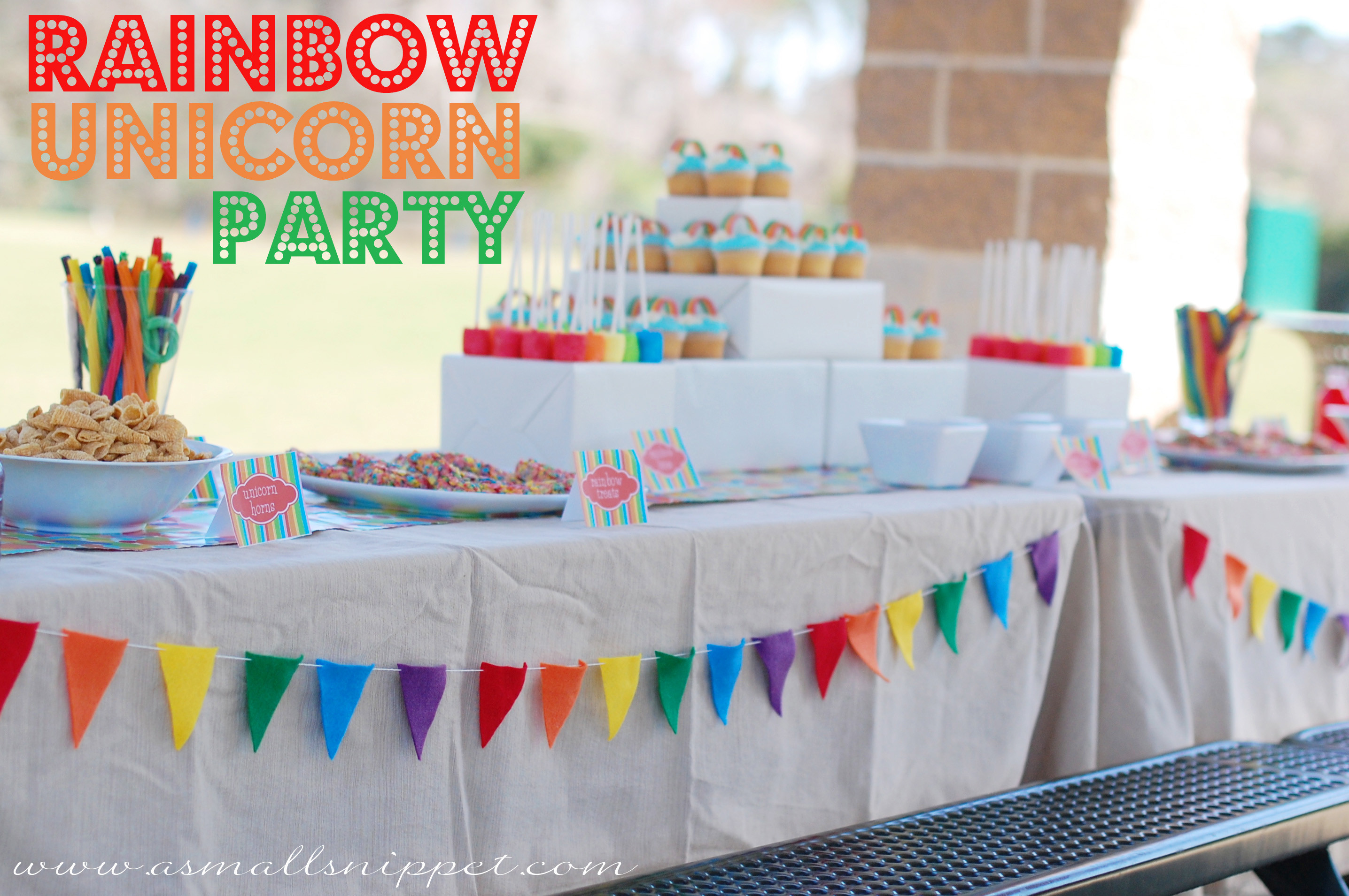 Rainbow Unicorn Party Ideas
 Rainbow Unicorn Party