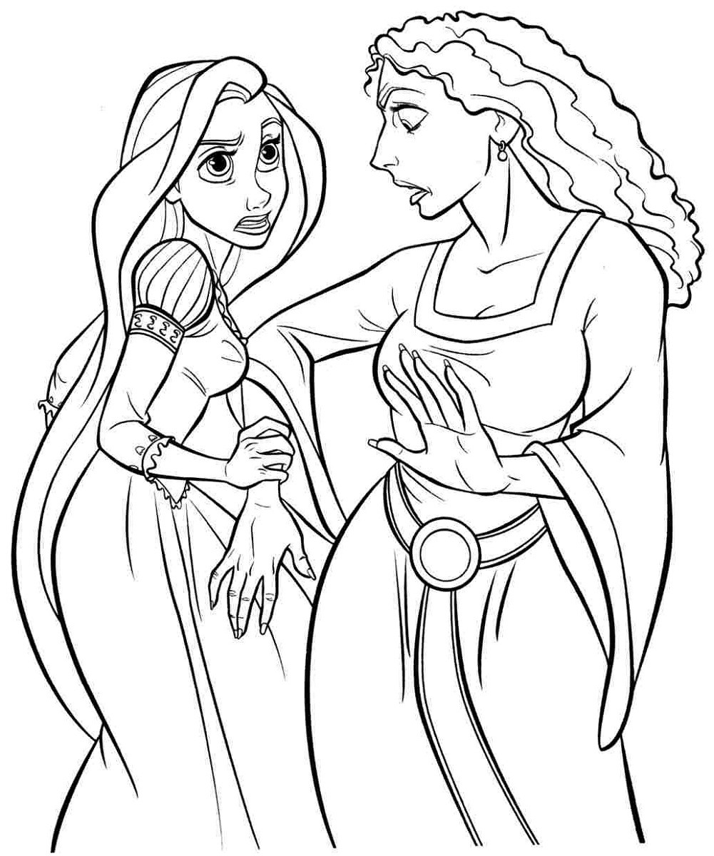 Rapunzel Printable Coloring Pages
 Tangled Coloring Pages Printable
