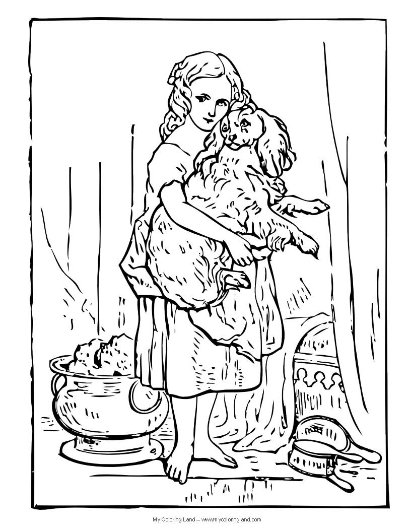 Realistic Girl Coloring Pages
 Realistic Puppy Coloring Pages Coloring Home