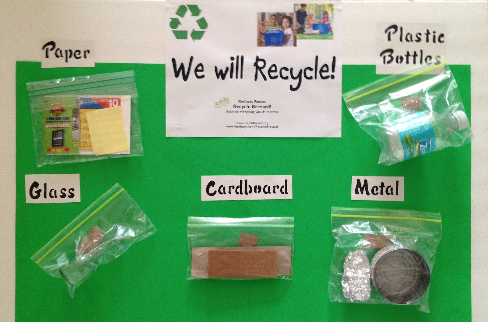 Recycling Craft For Preschoolers
 Informational bulletin board just add projects made from
