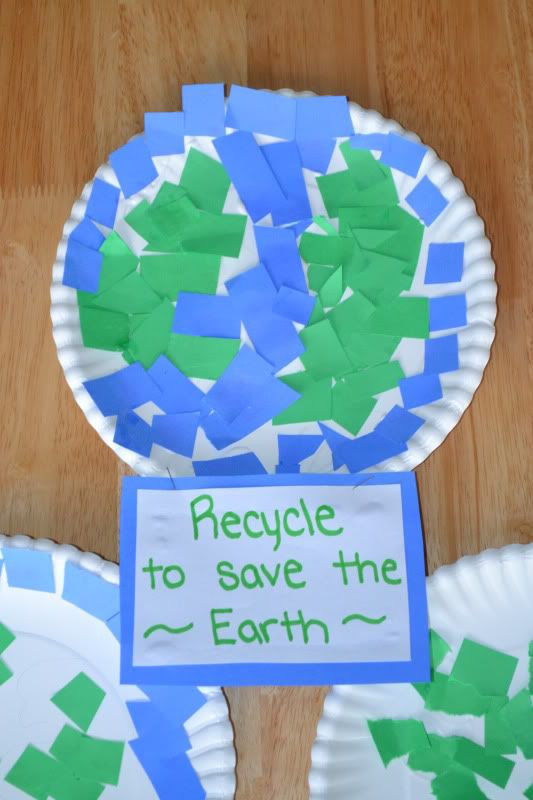 Recycling Craft For Preschoolers
 Earth Day Mosaic