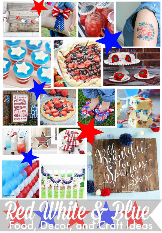 Red White And Blue Party Food Ideas
 4th of July party decorations 365 Days of Crafts