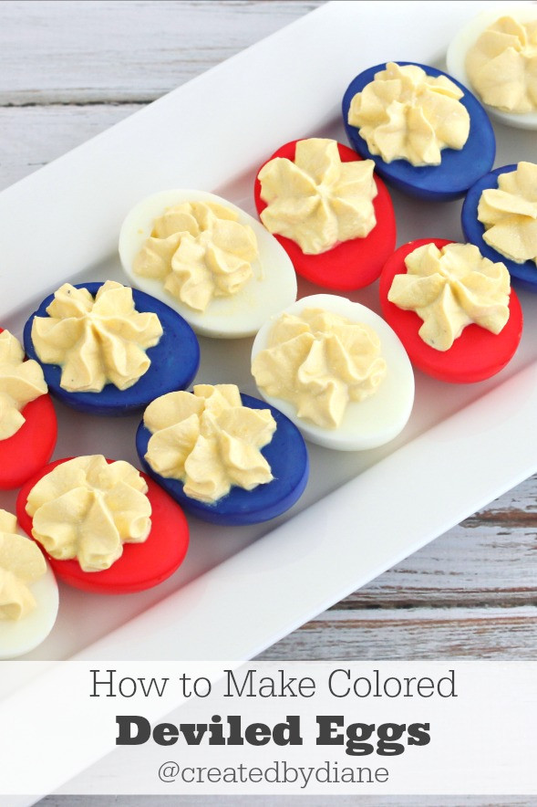 Red White And Blue Party Food Ideas
 Wedding Food Ideas Red White & Blue Deviled Eggs DIY
