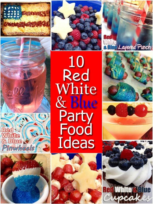 Red White And Blue Party Food Ideas
 17 Best ideas about Blue Party Themes on Pinterest