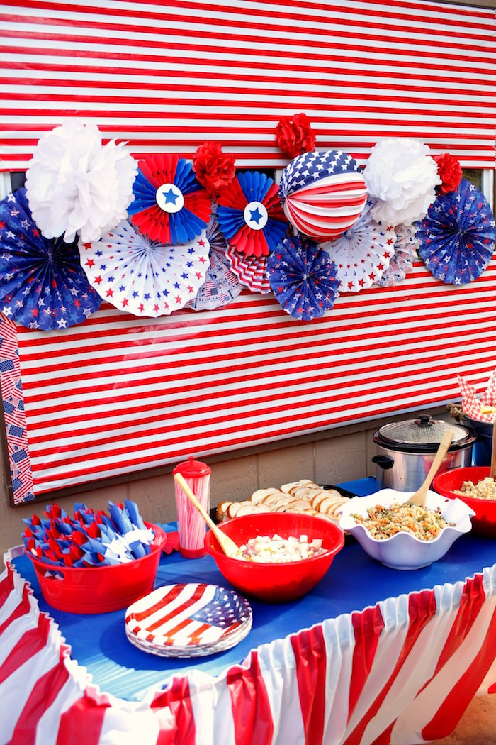 Red White And Blue Party Food Ideas
 Kara s Party Ideas Patriotic Red White and Blue Barbecue