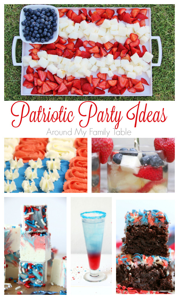 Red White And Blue Party Food Ideas
 Patriotic Party Ideas Around My Family Table