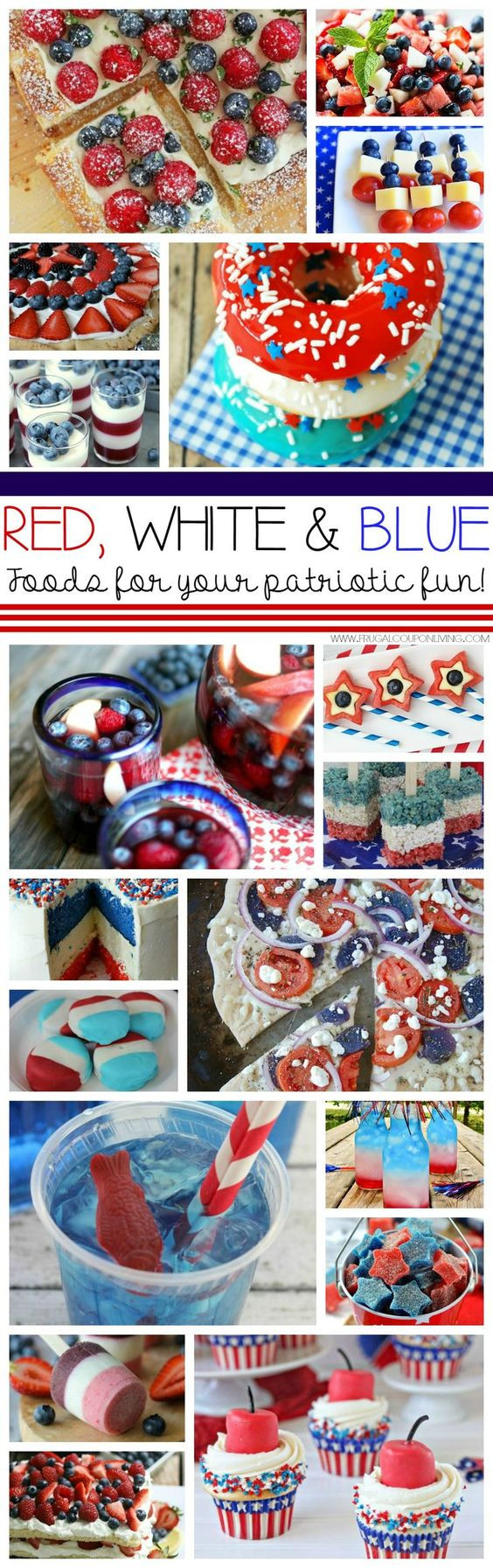 Red White And Blue Party Food Ideas
 Red White & Blue Foods Ideas for Your Gathering