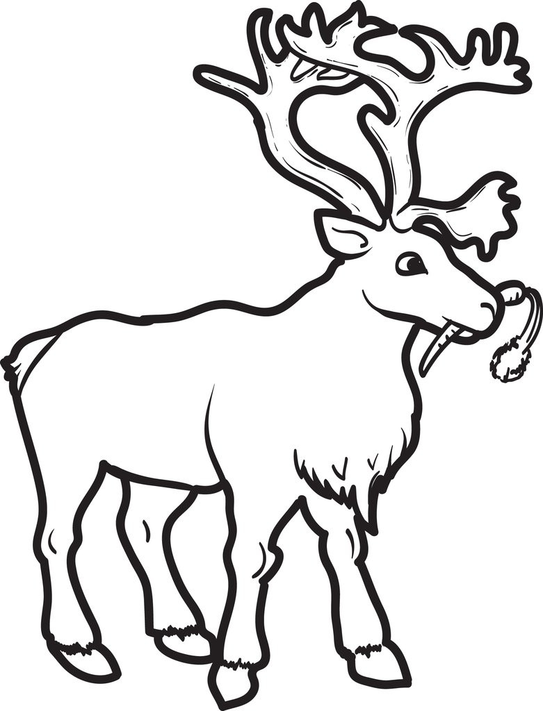 Reindeer Printable Coloring Pages
 FREE Printable Reindeer Coloring Page for Kids 2 – SupplyMe