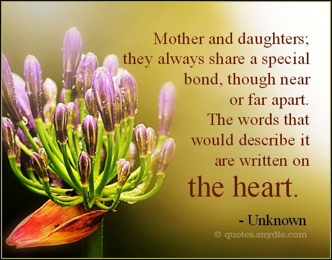 Relationship Between Mother And Daughter Quotes
 Mother Daughter Quotes with Image Quotes and Sayings
