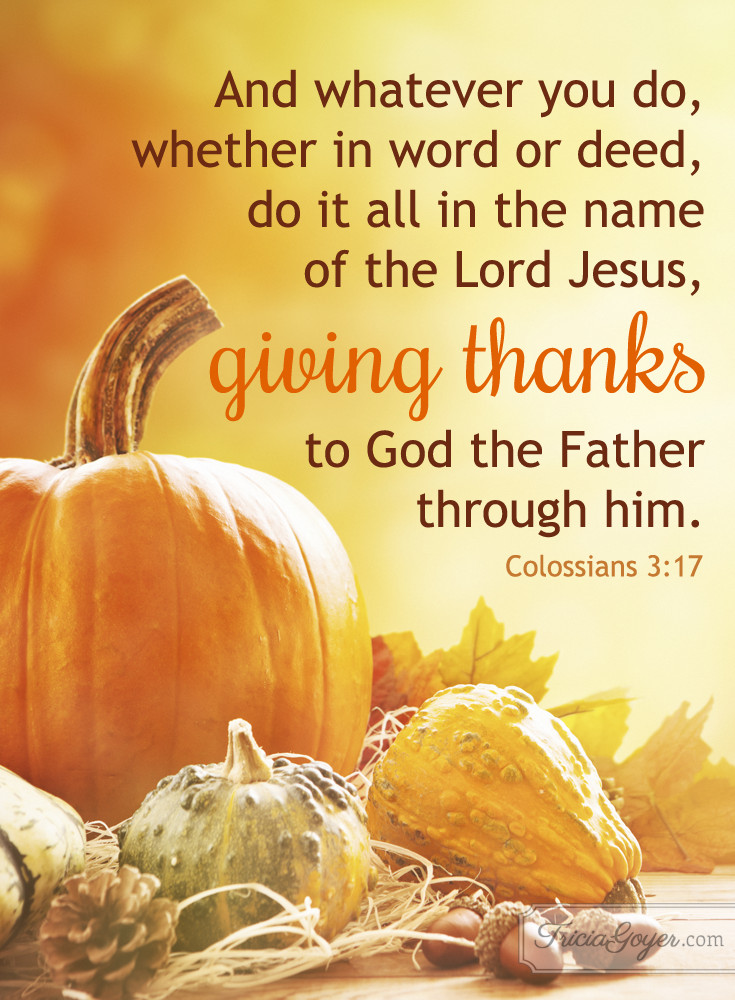 Religious Thanksgiving Quotes
 Giving Thanks Christian Encouragement