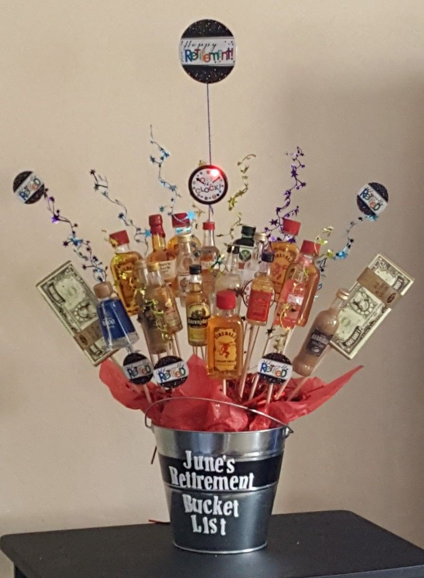 Retirement Party Ideas For Mom
 Booze bouquet retirement t for my mother in law It was