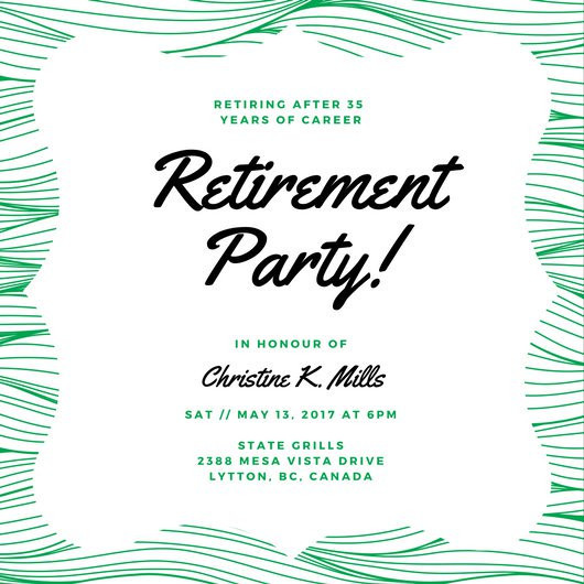 Retirement Party Invitations Ideas
 Customize 3 999 Retirement Party Invitation templates