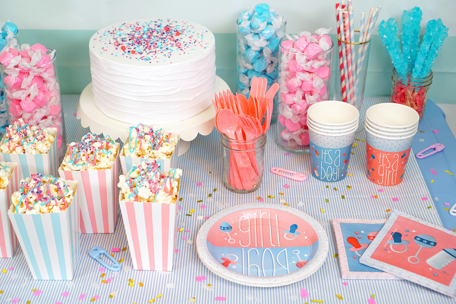 Revealing Gender Party Ideas
 Gender Reveal Party Ideas Happiness is Homemade