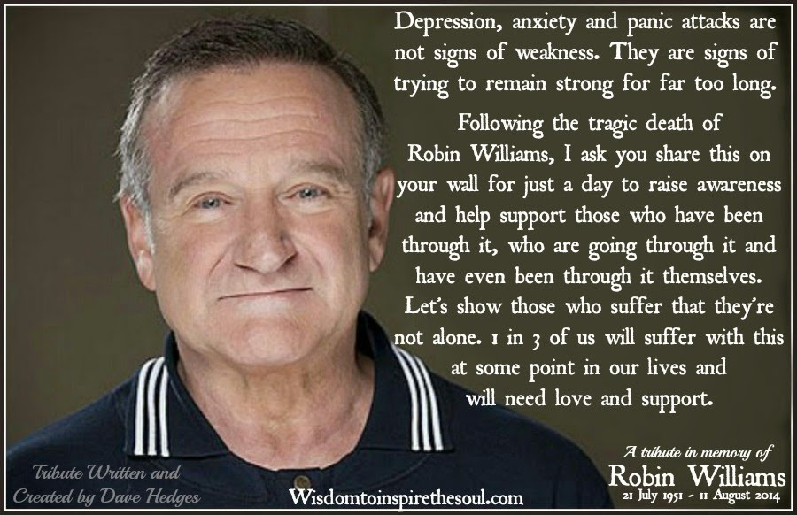 Robin Williams Sad Quotes
 Robin Williams Quotes About Depression QuotesGram