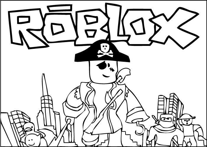 Roblox Coloring Pages To Print
 Roblox pirate character