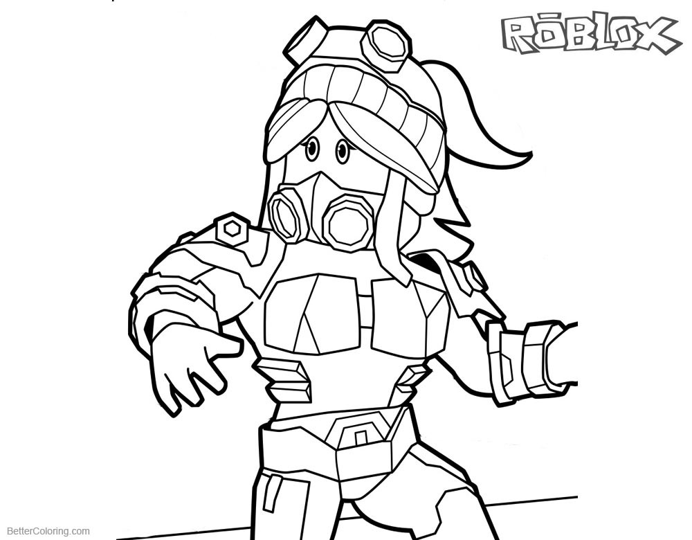 Roblox Coloring Pages To Print
 Roblox Girl Coloring Pages Free Printable Coloring Pages