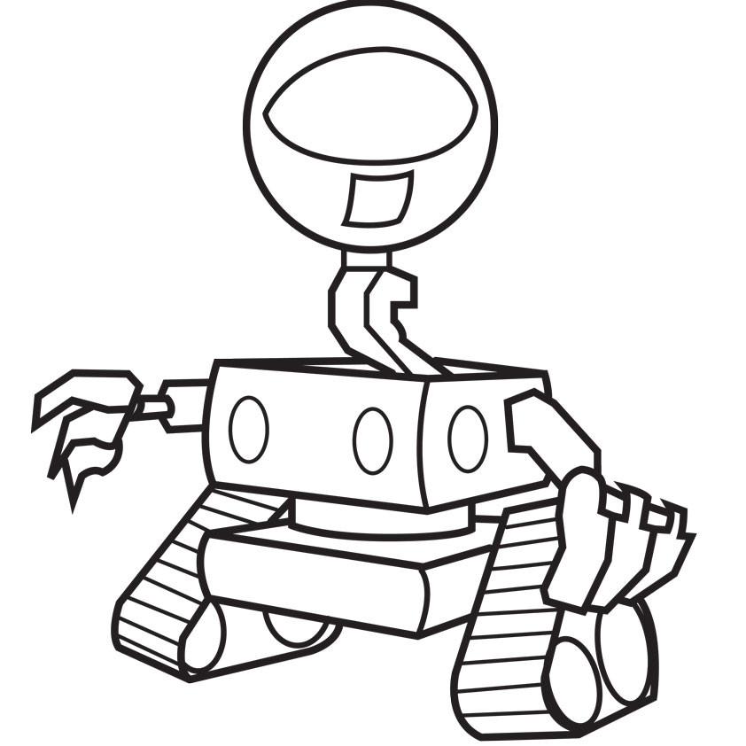Robot Coloring Pages For Kids
 From Future Robots coloring pages and Robot craft ideas
