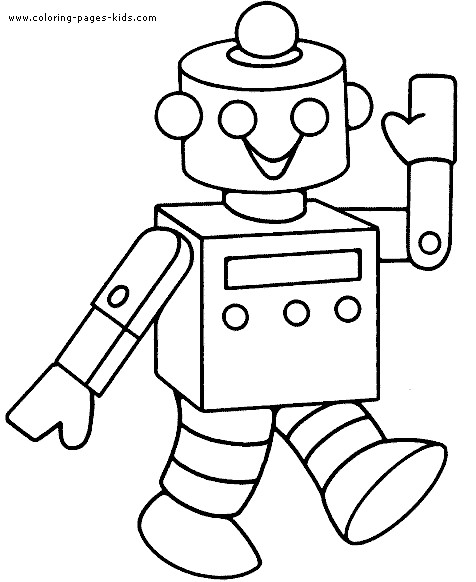 Robot Coloring Pages For Kids
 From Future Robots coloring pages and Robot craft ideas
