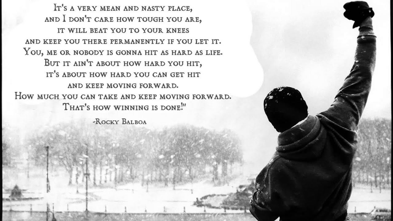Rocky Motivational Quote
 Rocky Balboa Full Speech With Music