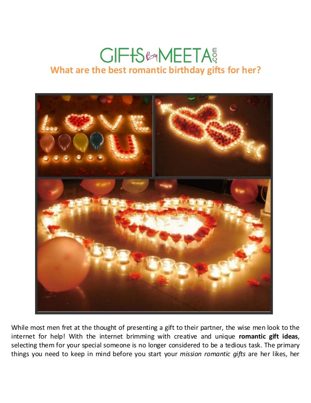 Romantic Birthday Gift Ideas Her
 Best Romantic Birthday Gifts for Her