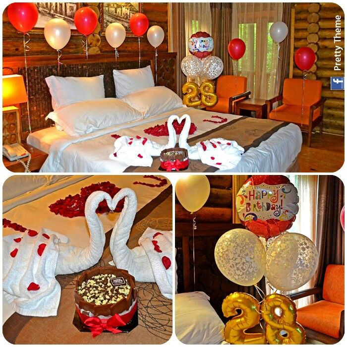 Romantic Birthday Gift Ideas Her
 Romantic decorated hotel room for his her birthday