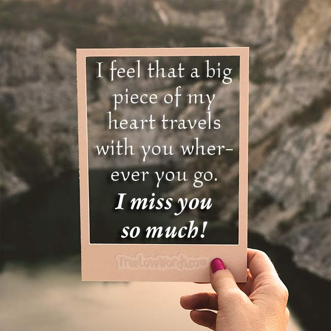 Romantic Missing You Quotes
 Romantic I Miss You Quotes and Messages I Miss You So Much