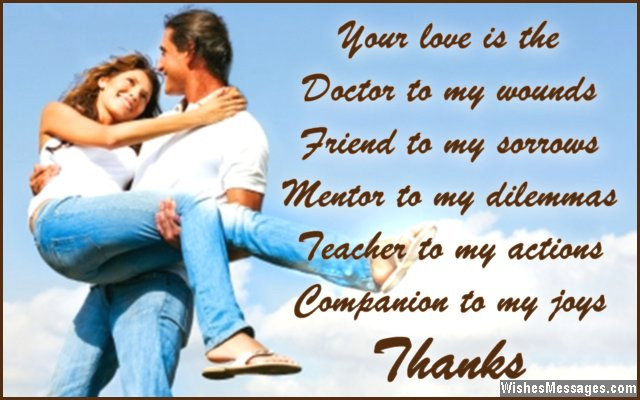 Romantic Quote For Husband
 Thank You Messages for Husband Quotes and Notes for Him