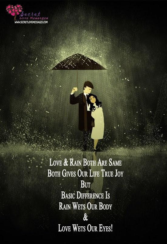 Romantic Rain Quote
 Quotes About Love And Rain QuotesGram