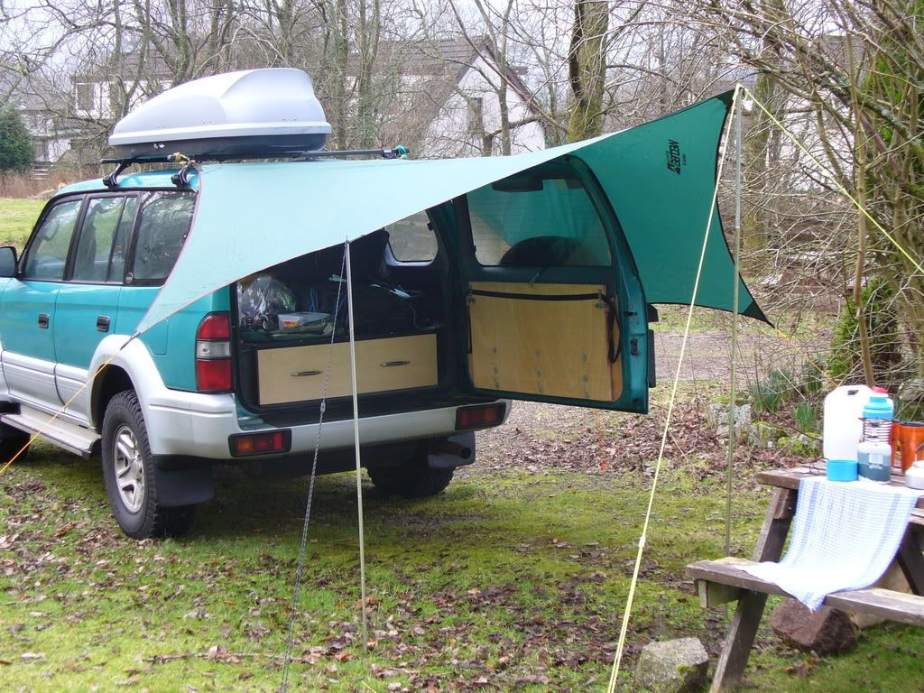 Roof Rack Awning DIY
 awnings off a roof rack suggestions and pictures please