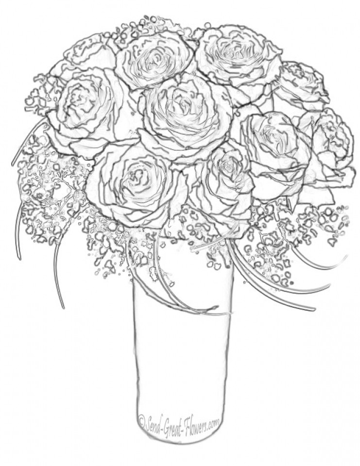 Rose Coloring Pages For Adults
 20 Free Printable Roses Coloring Pages for Adults