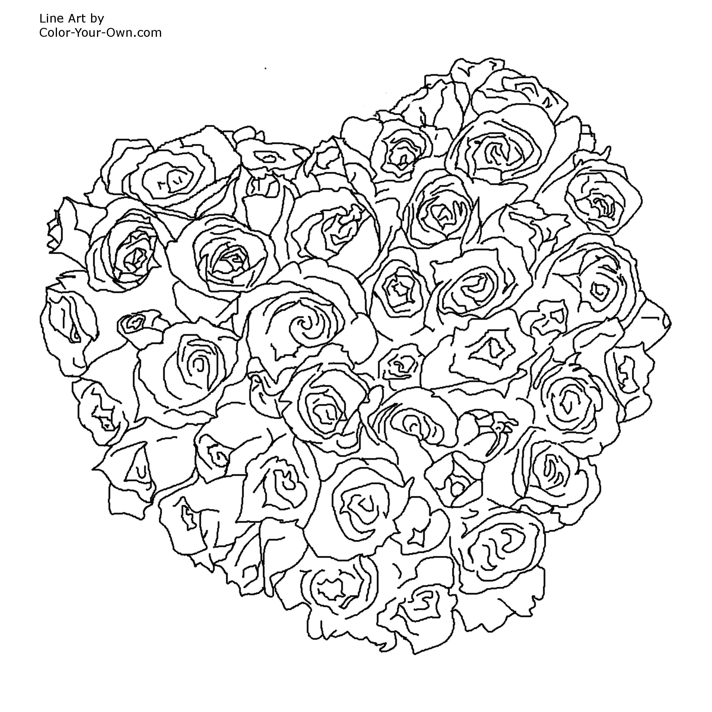 Rose Coloring Pages For Adults
 quivedilu Wiki Printable Roses