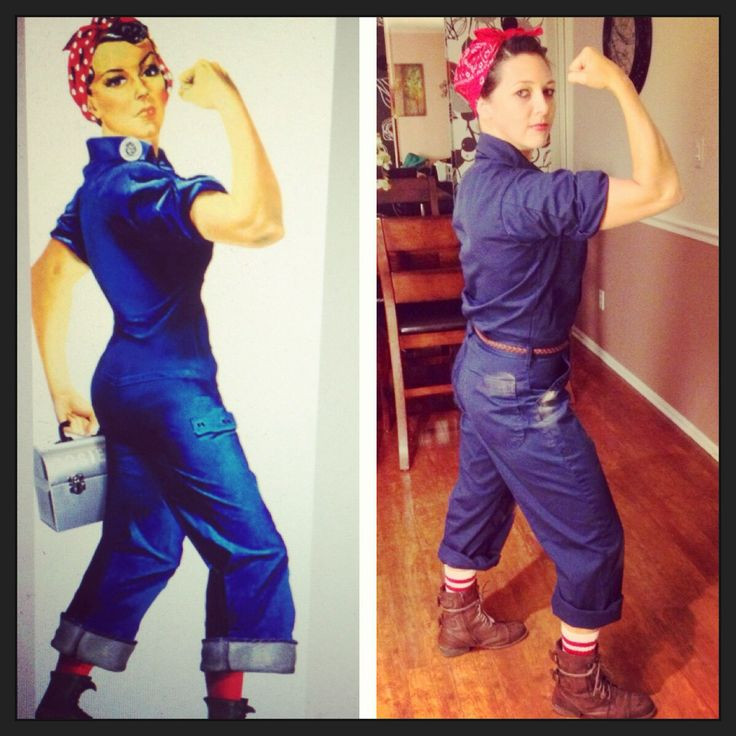 Rosie The Riveter DIY Costume
 164 best images about costume stuff on Pinterest
