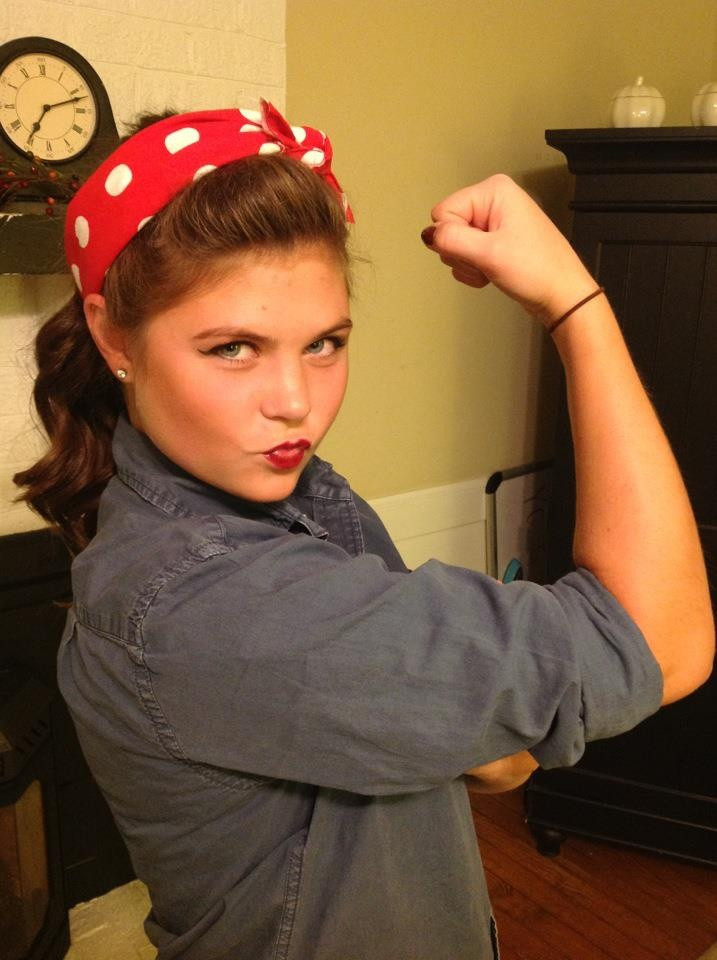 Rosie The Riveter DIY Costume
 73 best images about Halloween Rosie s on Pinterest