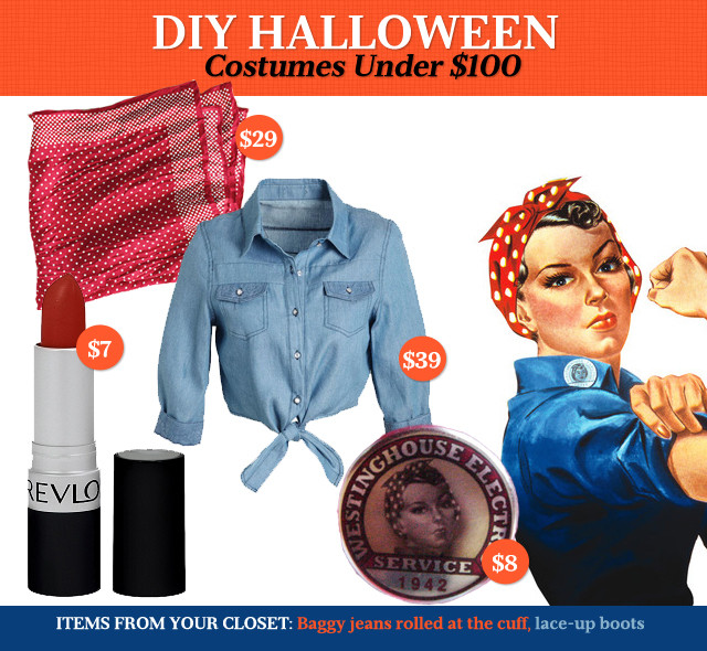 Rosie The Riveter DIY Costume
 DIY Halloween Costumes ‹ Obsessed Magazine