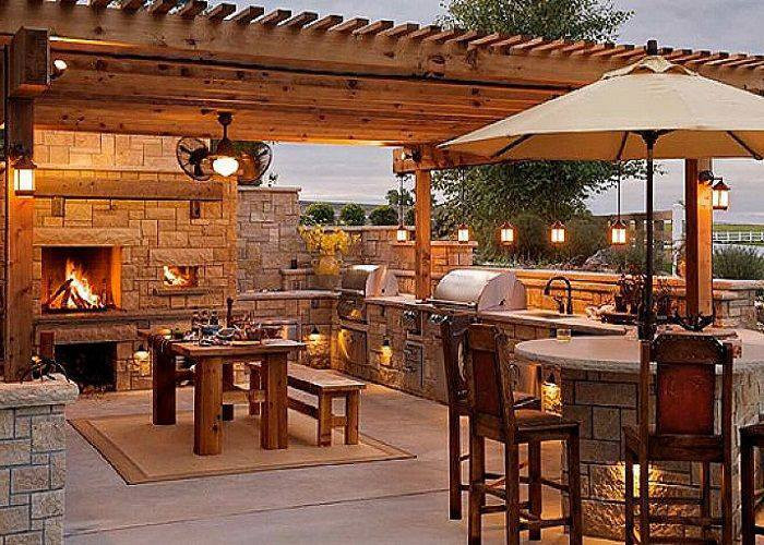 Rustic Outdoor Kitchen
 40 Environment Friendly Outdoor Kitchen Ideas to Inspire You