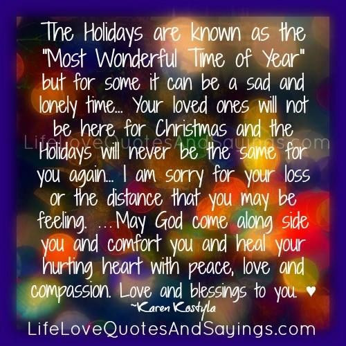 Sad Christmas Quotes
 The Holidays are known as the “Most Wonderful Time of Year