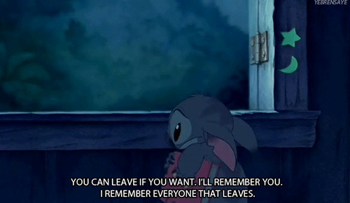 Sad Disney Quotes
 i miss lilo and stitch