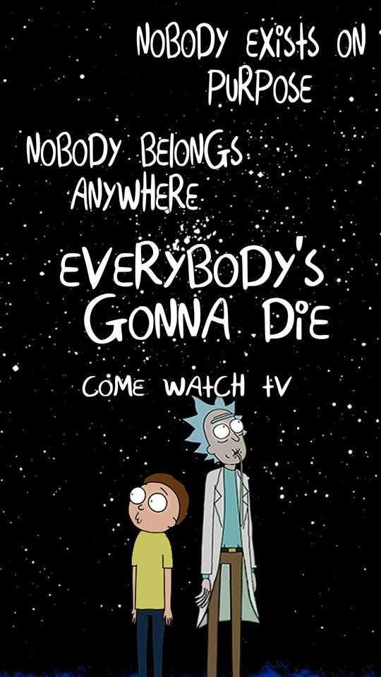 Sad Rick And Morty Quotes
 Best 25 Rick and morty wallpaper ideas on Pinterest