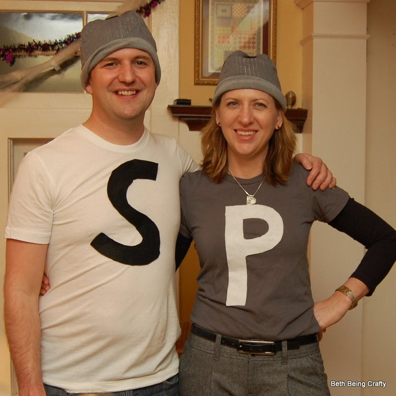 Salt And Pepper Costumes DIY
 Beth Being Crafty Salt and Pepper Easy Couple DIY Costume