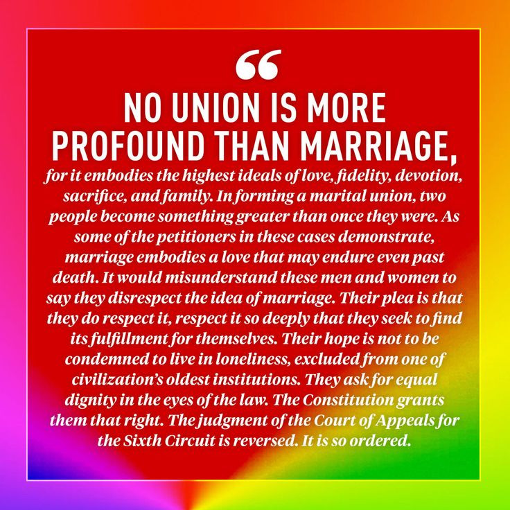 Same Sex Marriage Quote
 The 10 Most Moving Quotes From the Supreme Court s Same