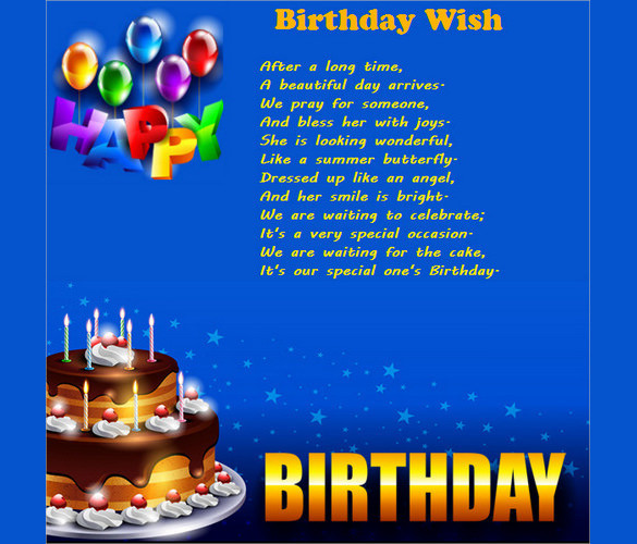 Sample Birthday Wishes
 11 Birthday Email Templates Free Sample Example