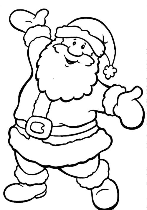 Santa Printable Coloring Pages
 Santa Claus Coloring Pages for Kids