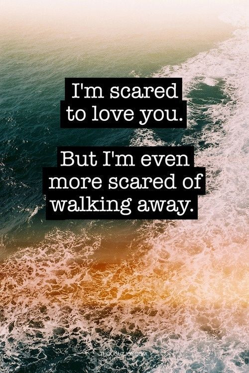 Scared Of Relationships Quotes
 I m Scared To Love You But I m Even More Scared Walking